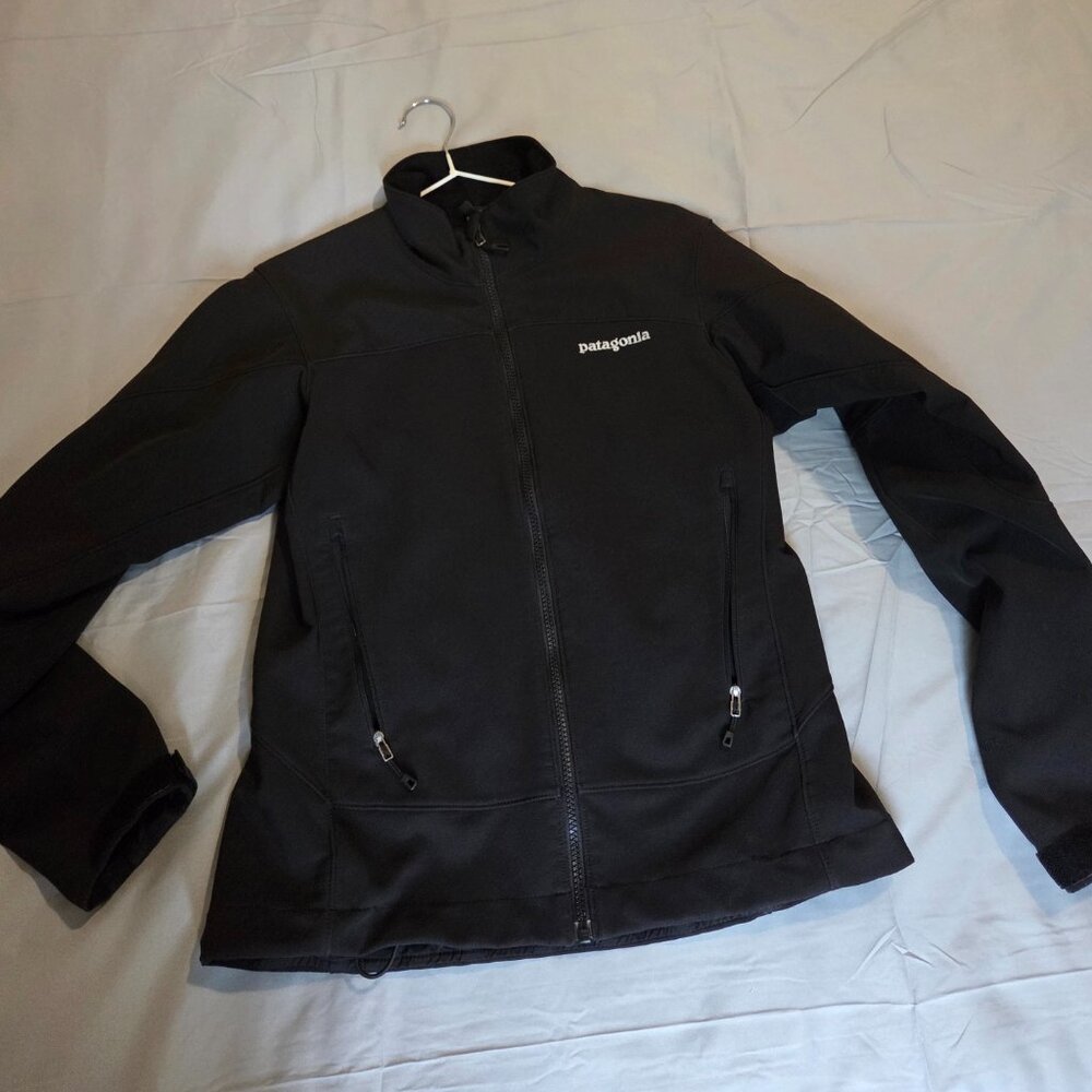 Patagonia women Black Hybrid Jacket Elastic Polartec Size Small